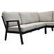 AVH-Collectie Barolo hoek dining loungeset 4 delig aluminium verstelbare tafel antraciet AVH-Collectie Barolo hoek dining loungeset 4 delig aluminium verstelbare tafel antraciet
