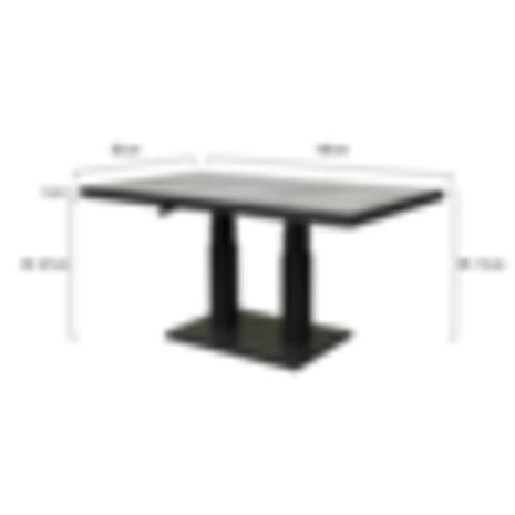 AVH-Collectie Barolo hoek dining loungeset 4 delig aluminium verstelbare tafel antraciet AVH-Collectie Barolo hoek dining loungeset 4 delig aluminium verstelbare tafel antraciet