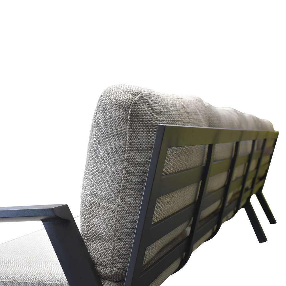 AVH-Collectie Barolo hoek dining loungeset 8 delig aluminium verstelbare tafel antraciet AVH-Collectie Barolo hoek dining loungeset 8 delig aluminium verstelbare tafel antraciet