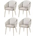 Eva dining tuinstoel latte rope Taste 4SO set van 4 Eva dining tuinstoel latte rope Taste 4SO set van 4