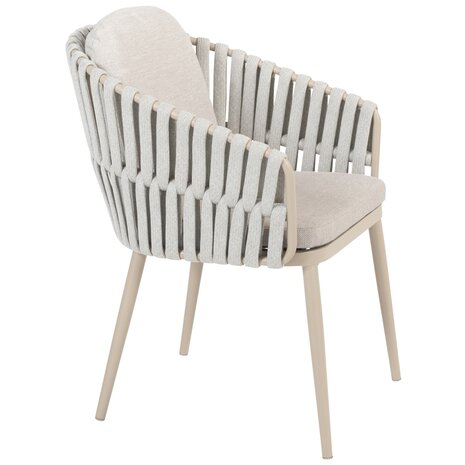 Taste 4SO Eva dining tuinstoel latte rope Taste 4SO set van 6 Taste 4SO Eva dining tuinstoel latte rope Taste 4SO set van 6