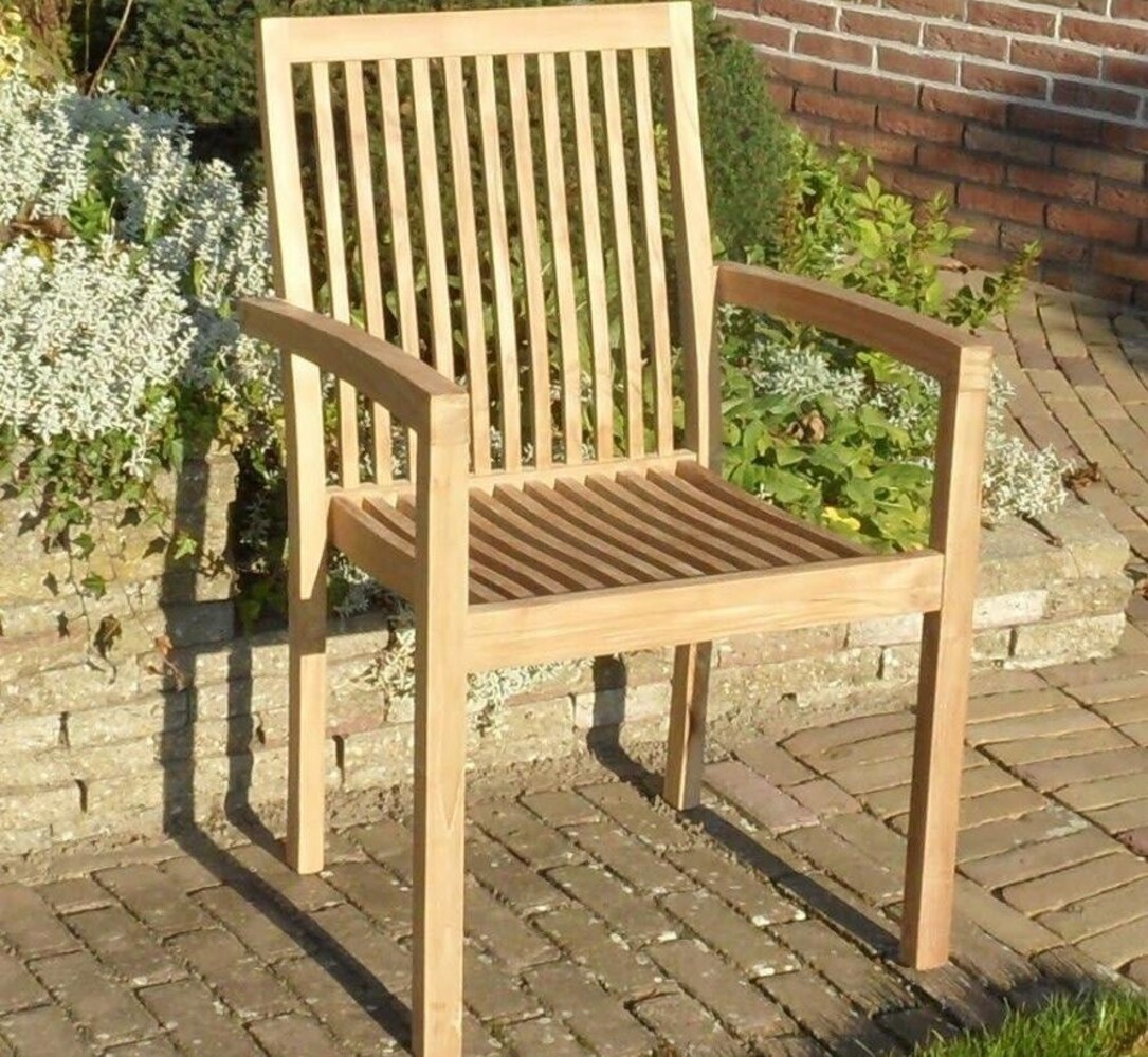 AVH-Collectie Montana dining tuinstoel teak set van 4 AVH-Collectie Montana dining tuinstoel teak set van 4