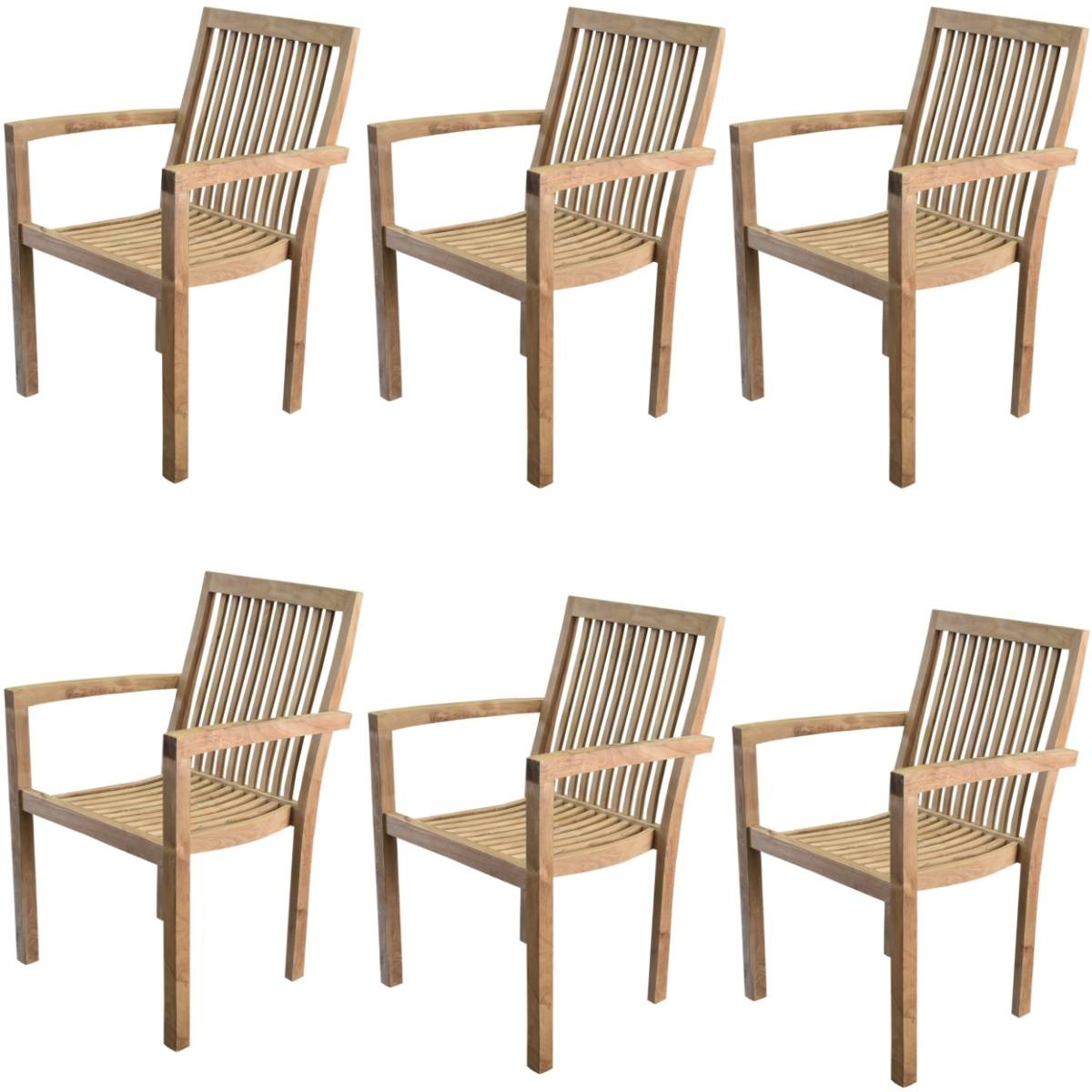 AVH-Collectie Montana dining tuinstoel�teak set van 6