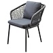 AVH-Collectie Eagle dining tuinstoel grijs wicker set van 6 AVH-Collectie Eagle dining tuinstoel grijs wicker set van 6