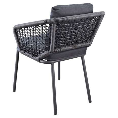 AVH-Collectie Eagle dining tuinstoel grijs wicker set van 6 AVH-Collectie Eagle dining tuinstoel grijs wicker set van 6