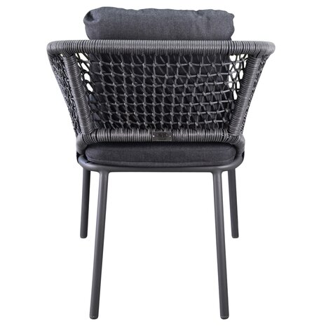 AVH-Collectie Eagle dining tuinstoel grijs wicker set van 6 AVH-Collectie Eagle dining tuinstoel grijs wicker set van 6