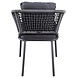AVH-Collectie Eagle dining tuinstoel grijs wicker set van 6 AVH-Collectie Eagle dining tuinstoel grijs wicker set van 6