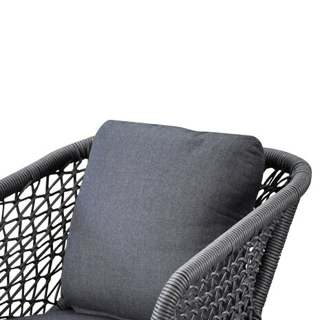 AVH-Collectie Eagle dining tuinstoel grijs wicker set van 6 AVH-Collectie Eagle dining tuinstoel grijs wicker set van 6