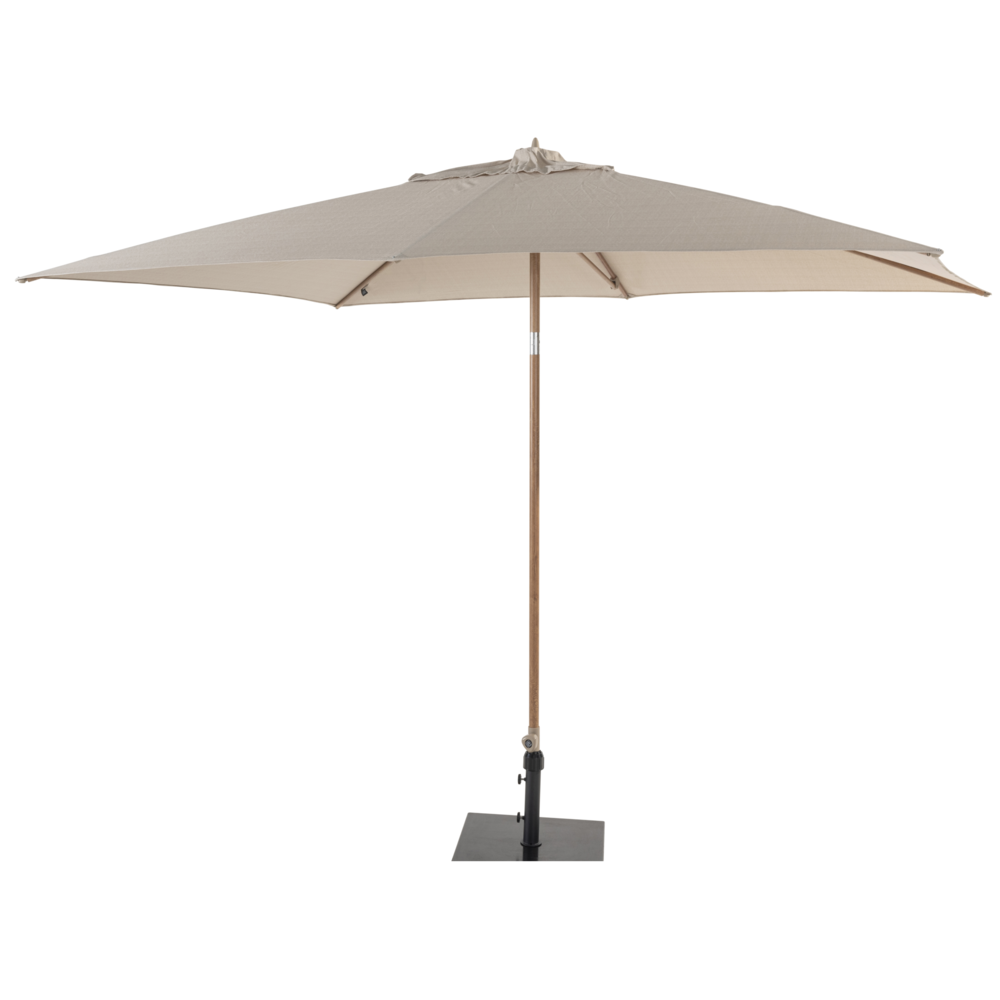 4 Seasons Outdoor Azzurro stokparasol 200x300 cm houtlook frame sand 4 Seasons Outdoor