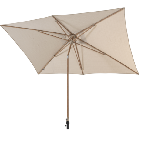 4 Seasons Outdoor Azzurro stokparasol 200x300 cm houtlook frame sand 4 Seasons Outdoor