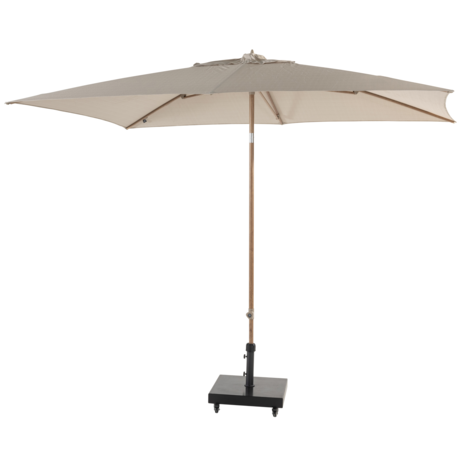 4 Seasons Outdoor Azzurro stokparasol 200x300 cm houtlook frame sand 4 Seasons Outdoor