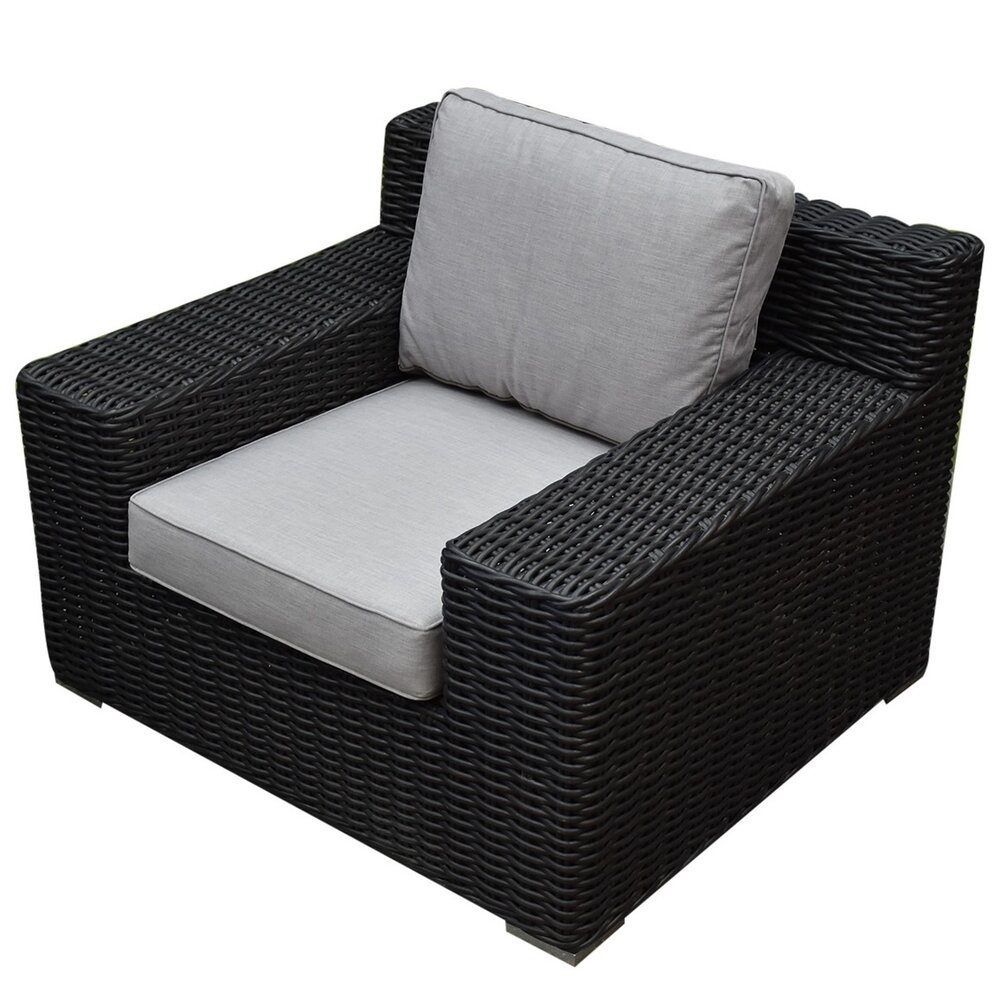 AVH-Collectie Showroommodel 4 x Manjavico lounge tuinstoel zwart wicker AVH-Collectie Showroommodel 4 x Manjavico lounge tuinstoel zwart wicker