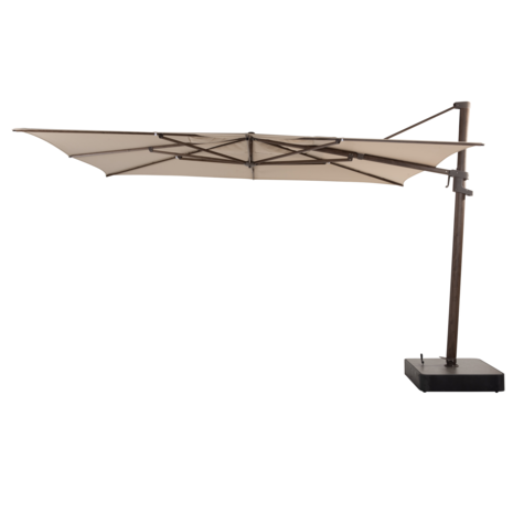4 Seasons Outdoor Finca zweefparasol 400x300 cm wenge frame beach 4 Seasons Outdoor