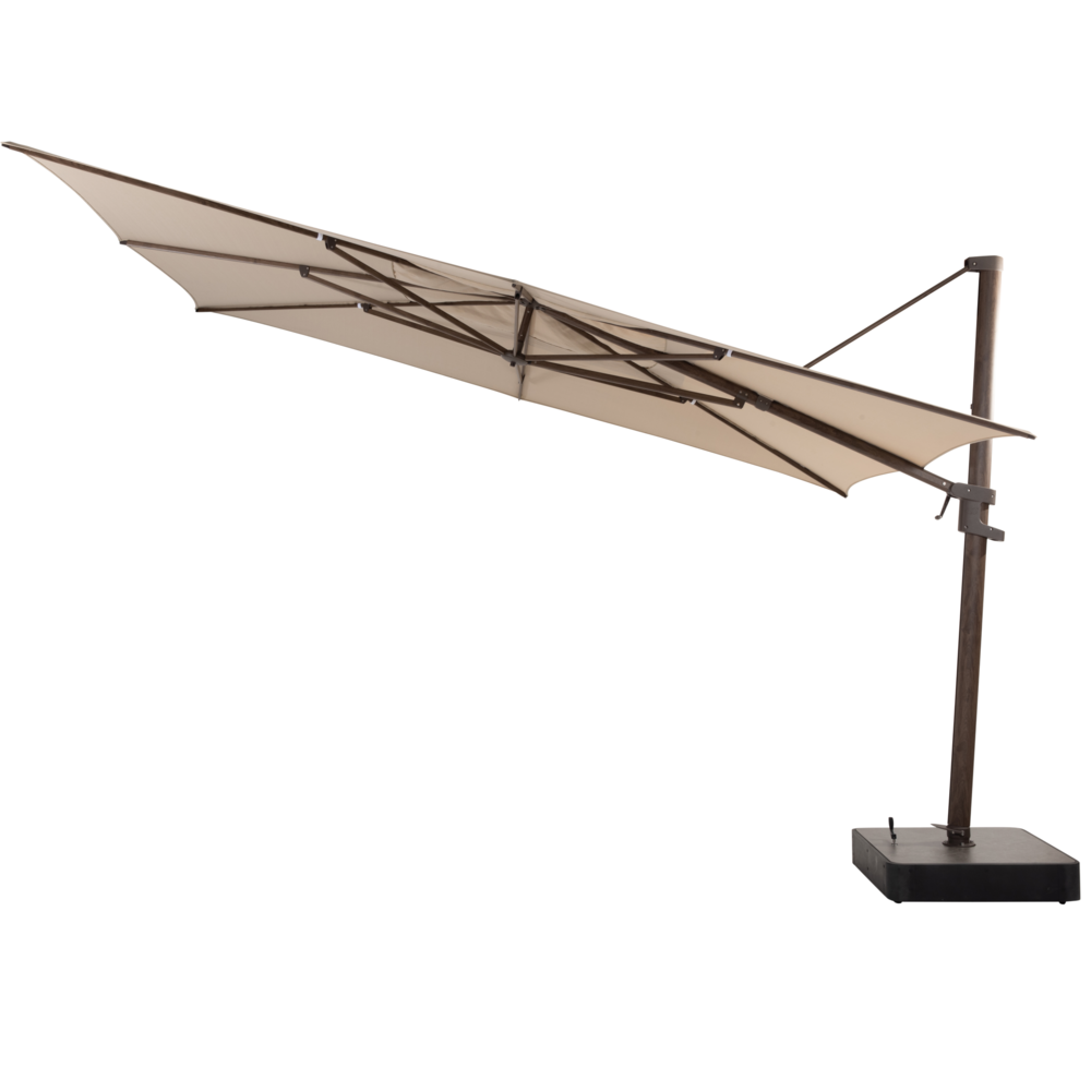 4 Seasons Outdoor Finca zweefparasol 400x300 cm wenge frame beach 4 Seasons Outdoor