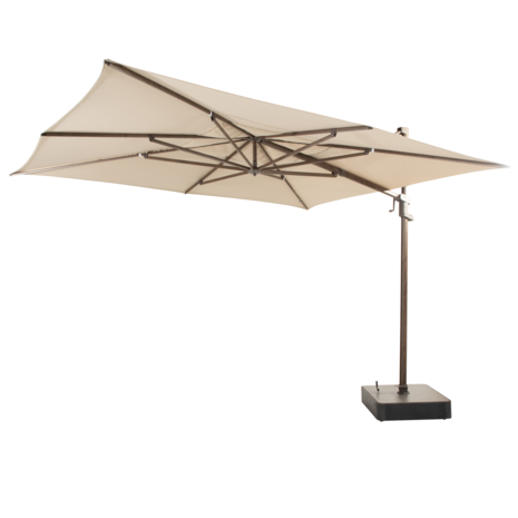 4 Seasons Outdoor Finca zweefparasol 400x300 cm wenge frame beach 4 Seasons Outdoor