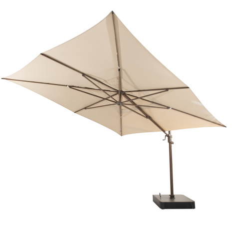 4 Seasons Outdoor Finca zweefparasol 400x300 cm wenge frame beach 4 Seasons Outdoor