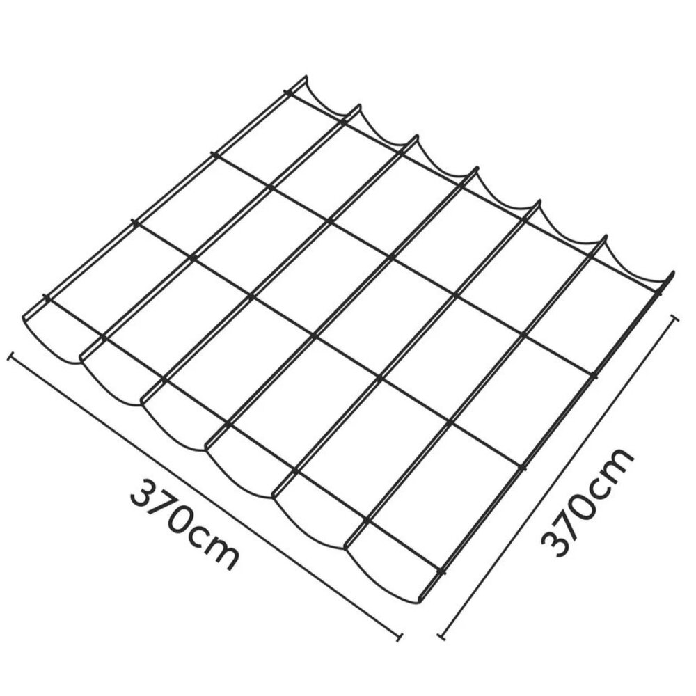 Platinum Platinum Sun & Shade Coolfit harmonica schaduwdoek B370xL370cm Greige Platinum Platinum Sun & Shade Coolfit harmonica schaduwdoek B370xL370cm Greige