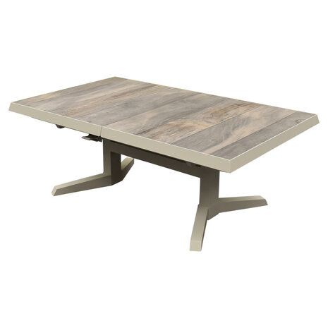 AVH-Collectie Venezia uitschuifbare lounge-diningtafel in hoogte verstelbaar 143-183x88xH51-H75 cm latte AVH-Collectie Venezia uitschuifbare lounge-diningtafel in hoogte verstelbaar 143-183x88xH51-H75 cm latte