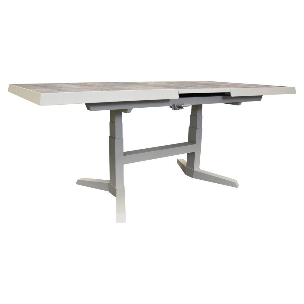 AVH-Collectie Venezia uitschuifbare lounge-diningtafel in hoogte verstelbaar 143-183x88xH51-H75 cm latte AVH-Collectie Venezia uitschuifbare lounge-diningtafel in hoogte verstelbaar 143-183x88xH51-H75 cm latte