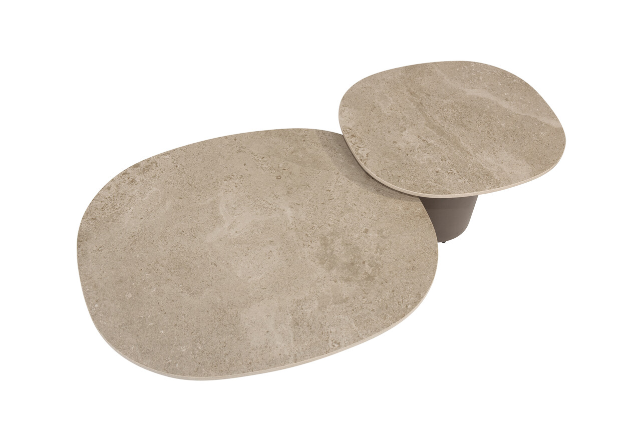 4 Seasons Outdoor Sofie lounge tuintafels set van 2 keramisch blad 4 Seasons Outdoor 4 Seasons Outdoor Sofie lounge tuintafels set van 2 keramisch blad 4 Seasons Outdoor