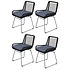Zenia dining tuinstoel rope zwart set van 4 Zenia dining tuinstoel rope zwart set van 4