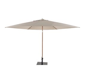 4 Seasons Outdoor Azzurro stokparasol 300 cmØ woodlook frame zand 4 Seasons Outdoor