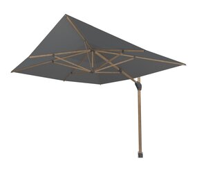 4 Seasons Outdoor Hacienda zweefparasol 300x400 cm houtlook frame charcoal 4 Seasons Outdoor