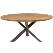 Taste 4SO Prado dining tuintafel 160øx75 cm rond teak terre Taste 4SO