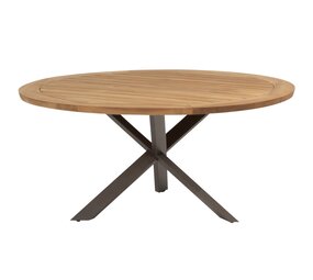 Taste 4SO Prado dining tuintafel 160øx75 cm rond teak terre Taste 4SO Taste 4SO Prado dining tuintafel 160øx75 cm rond teak terre Taste 4SO