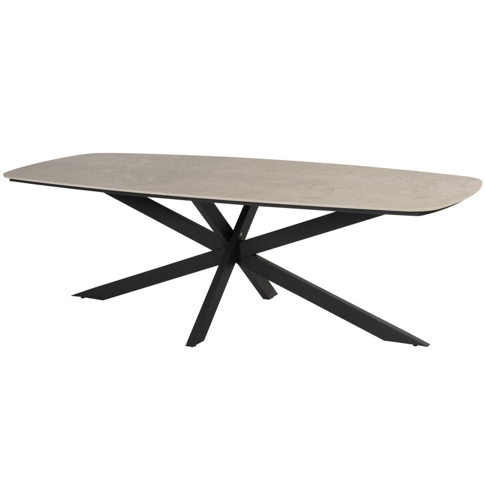 Taste 4SO Prado dining tuintafel 240x105xH75 cm antraciet met keramisch deens ovaal blad Taste 4SO Taste 4SO Prado dining tuintafel 240x105xH75 cm antraciet met keramisch deens ovaal blad Taste 4SO