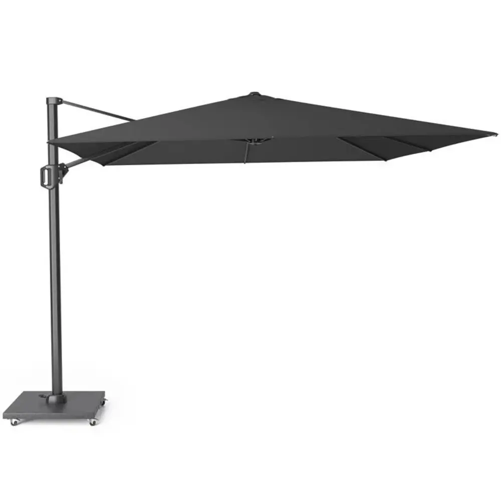 Platinum Challenger T1 zweefparasol 300x300 cm zwart met 90KG voet en hoes Platinum Challenger T1 zweefparasol 300x300 cm zwart met 90KG voet en hoes