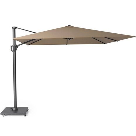 Platinum Challenger T1 zweefparasol 300x300 cm taupe met parasolvoet 90kg en hoes Platinum Challenger T1 zweefparasol 300x300 cm taupe met parasolvoet 90kg en hoes
