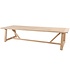 Noah low dining tuintafel 300x100xH69 cm geborsteld teak 4 Seasons Outdoor