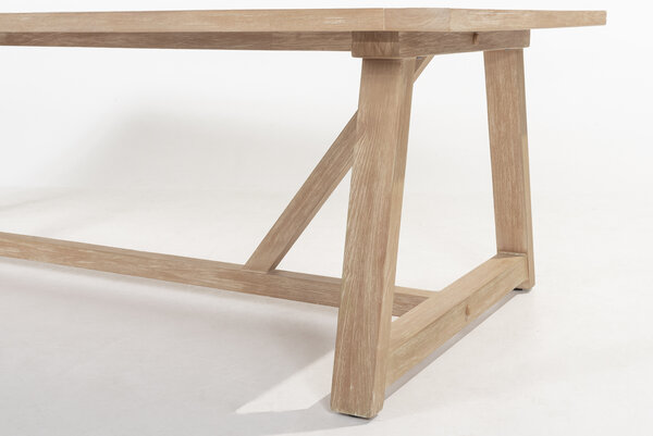 Taste 4SO Noah low dining tuintafel 300x100xH69 cm geborsteld teak 4 Seasons Outdoor