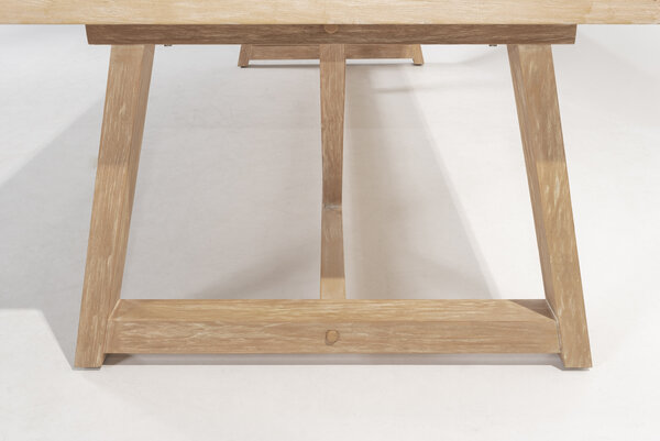 Taste 4SO Noah low dining tuintafel 300x100xH69 cm geborsteld teak 4 Seasons Outdoor