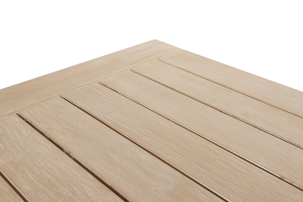 Taste 4SO Noah low dining tuintafel 300x100xH69 cm geborsteld teak 4 Seasons Outdoor