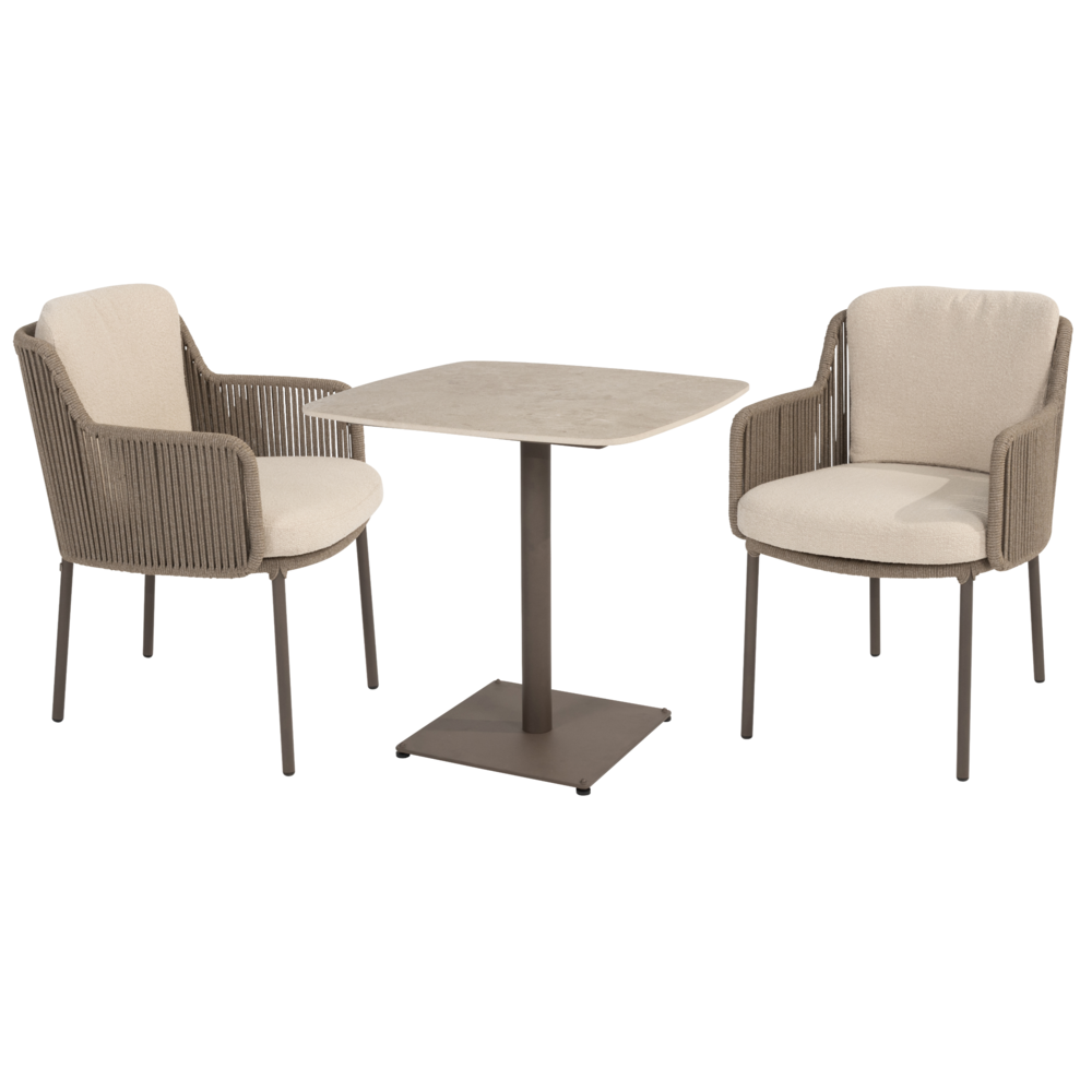 4 Seasons Outdoor Vermont Bernini dining set 75x75xH75 cm 3 delig keramisch terre 4 Seasons Outdoor 4 Seasons Outdoor Vermont Bernini dining set 75x75xH75 cm 3 delig keramisch terre 4 Seasons Outdoor