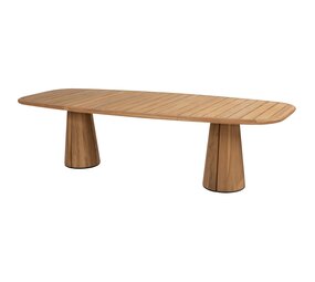 Taste 4SO Capri barrel dining tuintafel 280x110xH75 cm naturel teak 4 Seasons Outdoor Taste 4SO Capri barrel dining tuintafel 280x110xH75 cm naturel teak 4 Seasons Outdoor