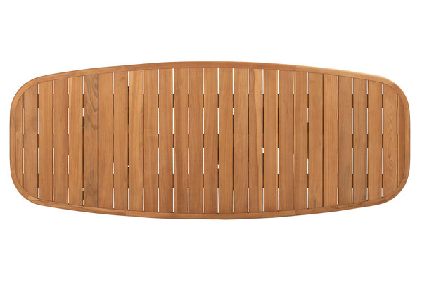 Taste 4SO Capri barrel dining tuintafel 280x110xH75 cm naturel teak 4 Seasons Outdoor Taste 4SO Capri barrel dining tuintafel 280x110xH75 cm naturel teak 4 Seasons Outdoor