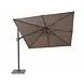 Platinum Challenger T2 premium zweefparasol 300x300 cm havanna met 90 KG voet en hoes Platinum Challenger T2 premium zweefparasol 300x300 cm havanna met 90 KG voet en hoes