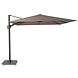 Platinum Challenger T2 premium zweefparasol 300x300 cm havanna met 90 KG voet en hoes Platinum Challenger T2 premium zweefparasol 300x300 cm havanna met 90 KG voet en hoes