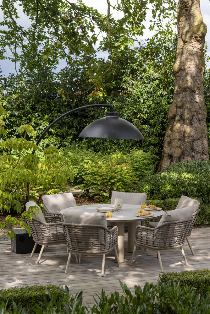 Taste 4SO Puglia Donato low dining tuinset 160xH69 cm 7 delig keramiek latte Taste 4SO Taste 4SO Puglia Donato low dining tuinset 160xH69 cm 7 delig keramiek latte Taste 4SO