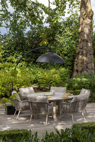 Taste 4SO Puglia Donato low dining tuinset 160xH69 cm 7 delig keramiek latte Taste 4SO Taste 4SO Puglia Donato low dining tuinset 160xH69 cm 7 delig keramiek latte Taste 4SO