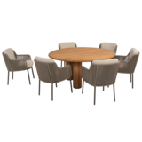 4 Seasons Outdoor Corsica Bernini dining tuinset 160 cm rond 7 delig teak terre 4 Seasons Outdoor 4 Seasons Outdoor Corsica Bernini dining tuinset 160 cm rond 7 delig teak terre 4 Seasons Outdoor