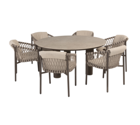 4 Seasons Outdoor Arizona Allora dining tuinset 160 cm rond 7 delig ceramic terre 4 Seasons Outdoor 4 Seasons Outdoor Arizona Allora dining tuinset 160 cm rond 7 delig ceramic terre 4 Seasons Outdoor