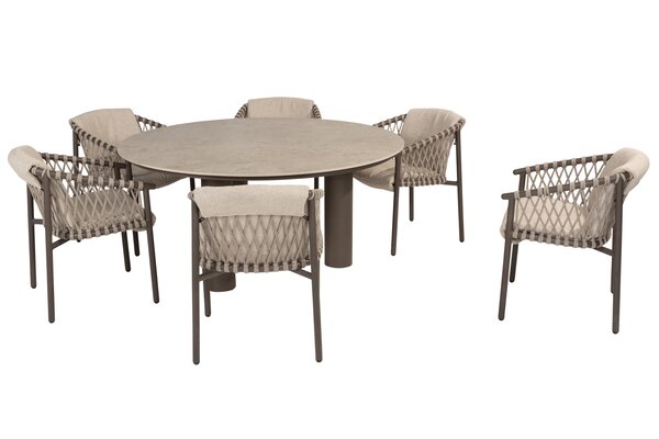 4 Seasons Outdoor Arizona Allora dining tuinset 160 cm rond 7 delig ceramic terre 4 Seasons Outdoor 4 Seasons Outdoor Arizona Allora dining tuinset 160 cm rond 7 delig ceramic terre 4 Seasons Outdoor