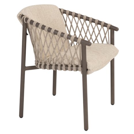 4 Seasons Outdoor Prado Allora dining tuinset 160 cm rond 7 delig latte terre 4 Seasons Outdoor