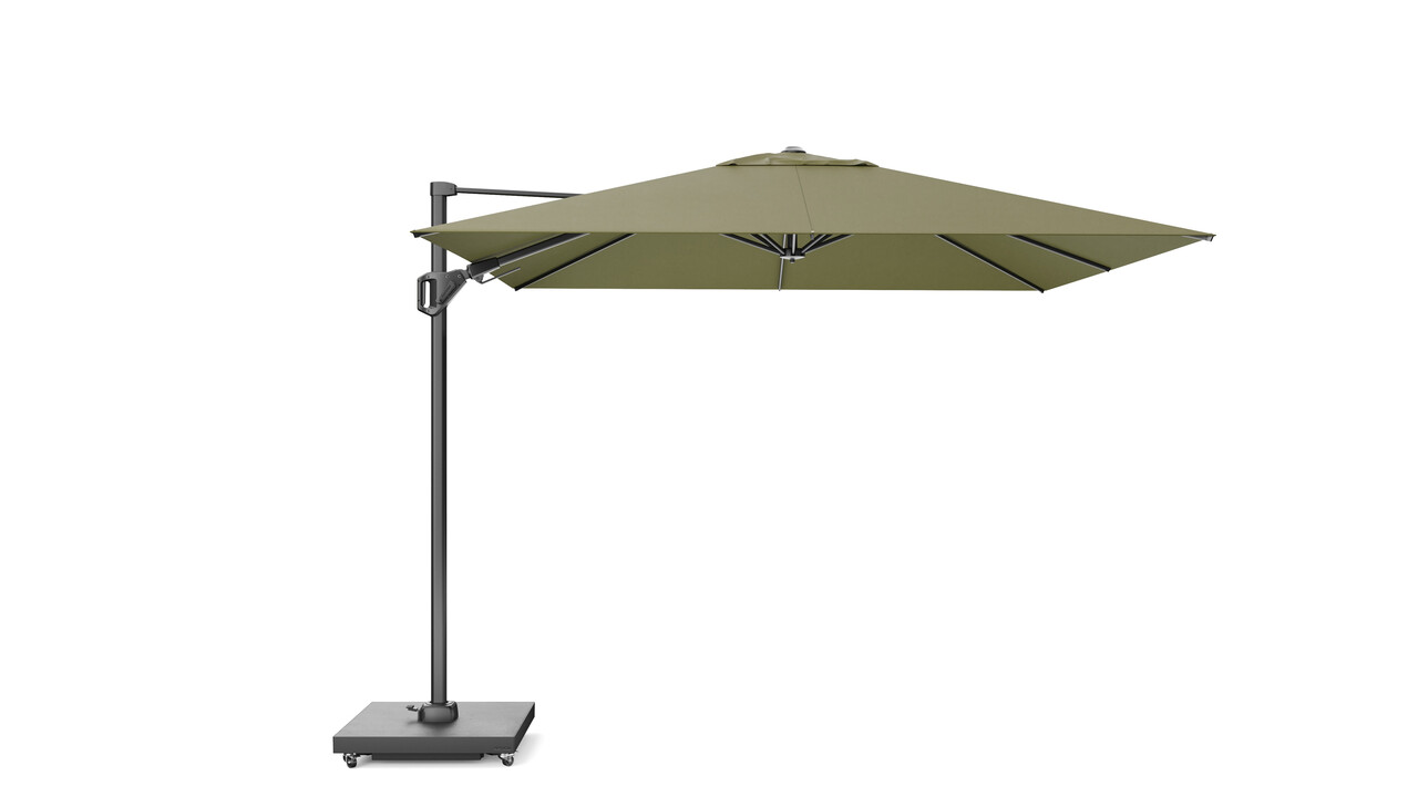 Platinum Challenger T2 premium parasol 300x300 cm antraciet lush green Platinum Challenger T2 premium parasol 300x300 cm antraciet lush green