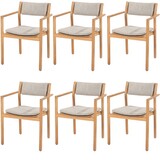 4 Seasons Outdoor Levi stapelbare tuinstoel teak 4 Seasons Outdoor set van 6 4 Seasons Outdoor Levi stapelbare tuinstoel teak 4 Seasons Outdoor set van 6