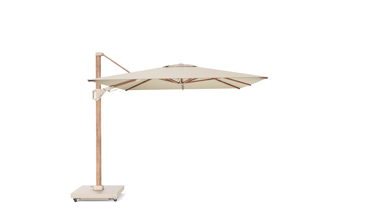 Platinum Challenger T2 premium parasol 350x260 cm teak champagne Platinum Challenger T2 premium parasol 350x260 cm teak champagne